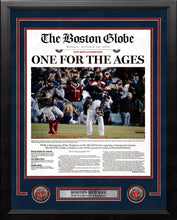 Load image into Gallery viewer, Boston Red Sox 2018 World Series Champions Framed Boston Globe Photo