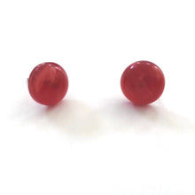 Load image into Gallery viewer, Red Moonglow Retro Button Disc Stud Earrings