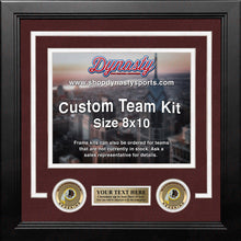Load image into Gallery viewer, Washington Redskins Custom NFL Football 8x10 Picture Frame Kit (Multiple Colors)