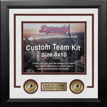 Load image into Gallery viewer, Washington Redskins Custom NFL Football 8x10 Picture Frame Kit (Multiple Colors)