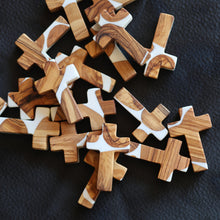 Load image into Gallery viewer, Reclaimed Olive &amp; Resin Pocket Crosses