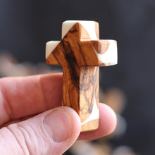 Load image into Gallery viewer, Reclaimed Olive &amp; Resin Pocket Crosses