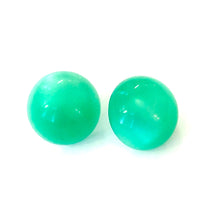 Load image into Gallery viewer, Green Moonglow Retro Button Stud Earrings