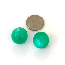 Load image into Gallery viewer, Green Moonglow Retro Button Stud Earrings