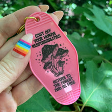 Load image into Gallery viewer, Return to the Forest Motel Style Keychain 🍄 🌳 (NEW STYLE)
