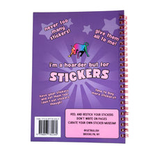 Load image into Gallery viewer, Reusable Sticker Storage Book | I Am Very Emotionally Attached to These Stickers | 50 Blank Pages Silicone Coated Release Paper Album