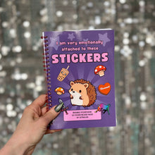 Load image into Gallery viewer, Reusable Sticker Storage Book | I Am Very Emotionally Attached to These Stickers | 50 Blank Pages Silicone Coated Release Paper Album