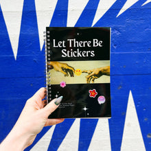 Load image into Gallery viewer, Reusable Sticker Storage Book | Let There Be Stickers | 50 Blank Pages Silicone Coated Release Paper Album