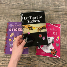 Load image into Gallery viewer, Reusable Sticker Storage Book | Let There Be Stickers | 50 Blank Pages Silicone Coated Release Paper Album
