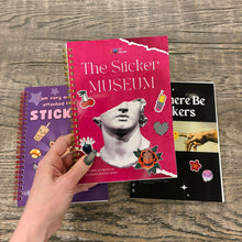 Load image into Gallery viewer, Reusable Sticker Storage Book | The Sticker Museum | 50 Blank Pages Silicone Coated Release Paper Album