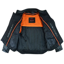 Load image into Gallery viewer, Men's Black Reflective Skulls Scooter Jacket