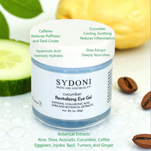 Load image into Gallery viewer, REVITALIZING EYE GEL w CAFFEINE, HYALURONIC ACID AND SHEA EXTRACT Net. Wt. 1oz.