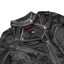 Load image into Gallery viewer, Mistress – Women’s Leather Motorcycle Jacket