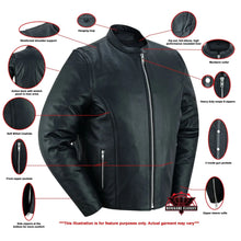 Load image into Gallery viewer, Men's Classic Black Scooter Leather Jacket