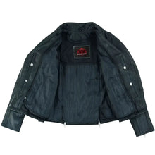 Load image into Gallery viewer, Men&#39;s Lightweight Drum Dyed Naked Lambskin Crossover Scooter - Black