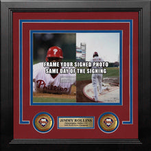 Load image into Gallery viewer, Jimmy Rollins Philadelphia Phillies 2008 World Series Photo Horizontal Frame Kit