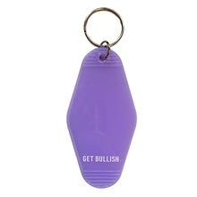 Load image into Gallery viewer, Romance Novels Cats &amp; Coffee Motel Style Keychain in Purple