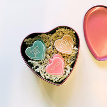 Load image into Gallery viewer, Romantic Set of 3 Mini Heart Claws in Heart Shaped Gift Box
