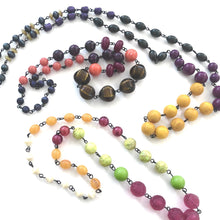 Load image into Gallery viewer, Raspberry &amp; Citrus Lime Carmen Necklace