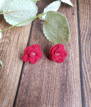 Load image into Gallery viewer, Rose Stud Earrings