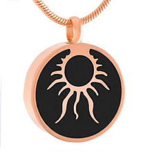 Load image into Gallery viewer, Shining Sun Cremation Urn Necklace