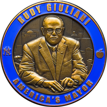 Load image into Gallery viewer, GL7-01 Rudy Giuliani America's Mayor Challenge Coin NYPD NYC Mayor 9/11