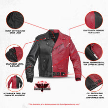 Load image into Gallery viewer, Void Ember™ Men’s Faux Leather Motorcycle Jacket