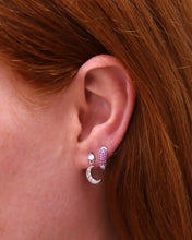 Load image into Gallery viewer, Glimmering Magenta Hoop - Mix and Match Earring