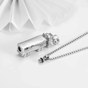 18 Wheeler Semi Truck Urn Necklace