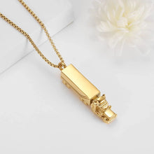 Load image into Gallery viewer, 18 Wheeler Semi Truck Urn Necklace