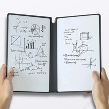 Load image into Gallery viewer, A5 Dry Erase Whiteboard Notebook – Reusable Planner with Pen &amp; Memo Pad