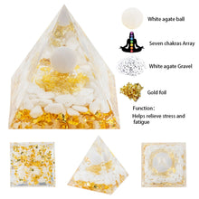 Load image into Gallery viewer, Sacred Energy Crystal Ball Pyramid
