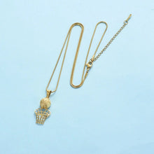 Load image into Gallery viewer, Basketball &amp; Net Cremation Urn Necklace