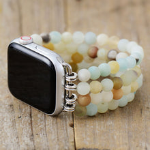 Load image into Gallery viewer, Amazonite Soothing Stress Apple Watch Band