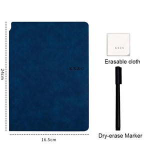 A5 Dry Erase Whiteboard Notebook – Reusable Planner with Pen & Memo Pad