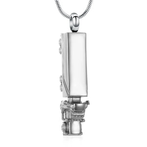 18 Wheeler Semi Truck Urn Necklace