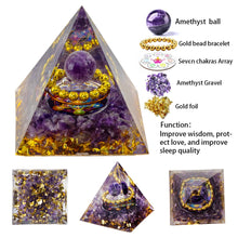 Load image into Gallery viewer, Sacred Energy Crystal Ball Pyramid