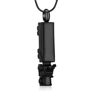 18 Wheeler Semi Truck Urn Necklace