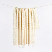 Load image into Gallery viewer, Sad Happy Lightweight Beach Blanket - Cream | Evan Mock x Slowtide