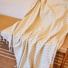Load image into Gallery viewer, Sad Happy Lightweight Beach Blanket - Cream | Evan Mock x Slowtide