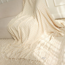 Load image into Gallery viewer, Sad Happy Lightweight Beach Blanket - Cream | Evan Mock x Slowtide