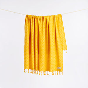 Lightweight Beach Blanket - Yellow | Evan Mock x Slowtide