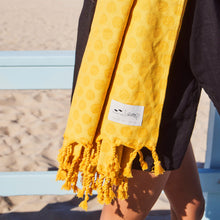 Load image into Gallery viewer, Lightweight Beach Blanket - Yellow | Evan Mock x Slowtide