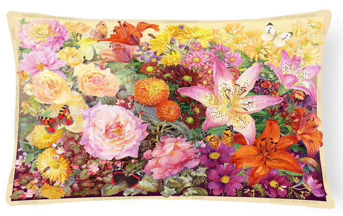 Autumn Floral by Anne Searle Fabric Decorative Pillow SASE0955PW1216