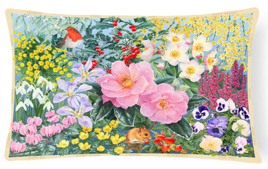 Winter Floral by Anne Searle Fabric Decorative Pillow SASE0956PW1216