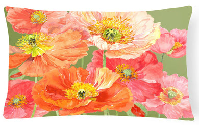 Poppies by Anne Searle Fabric Decorative Pillow SASE664CPW1216