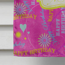Load image into Gallery viewer, Happy Birthday Pink Flag Canvas House Size