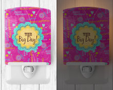 Load image into Gallery viewer, Happy Birthday The Big Day Pink Ceramic Night Light SB3002CNL