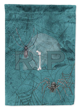 Load image into Gallery viewer, RIP Rest in Peace with spider web Halloween Flag Canvas House Size