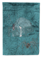 Load image into Gallery viewer, RIP Rest in Peace with spider web Halloween Garden Flag – Decorative Outdoor Yard Flag